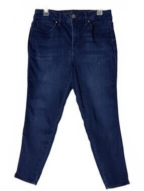 Seven7 Women's Dark Blue High Waist Skinny Jeans Size 12